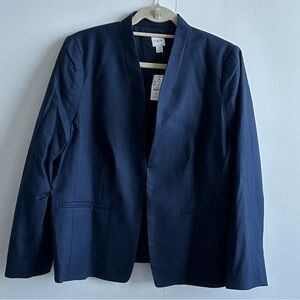 Navy work casual blazer